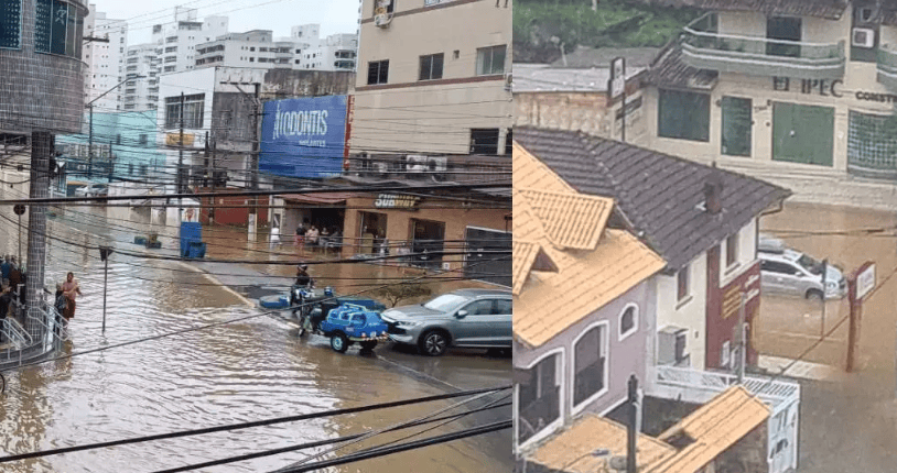 alagamento em mongaguá