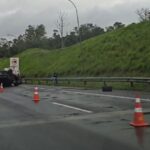 BMW Capota no Rodoanel e uma pessoa fica ferida