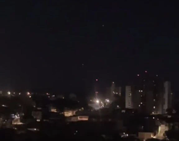 luzes no céu