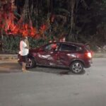 acidente com carro e moto