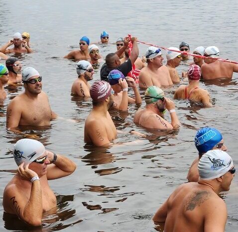 Maratona Aquática na Represa