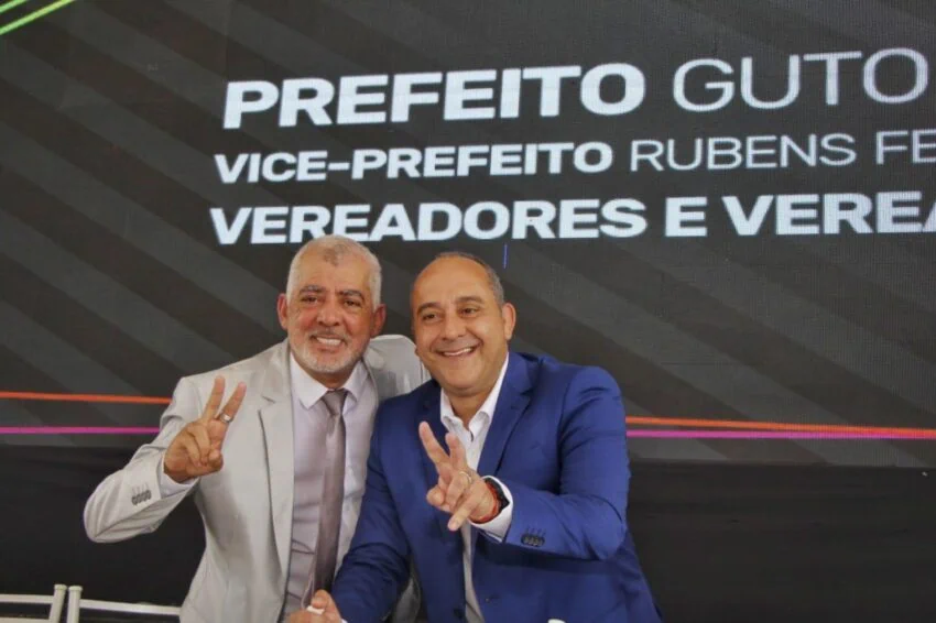 Guto Volpi e Rubens Fernandes são empossados para novo mandato em Ribeirão Pires