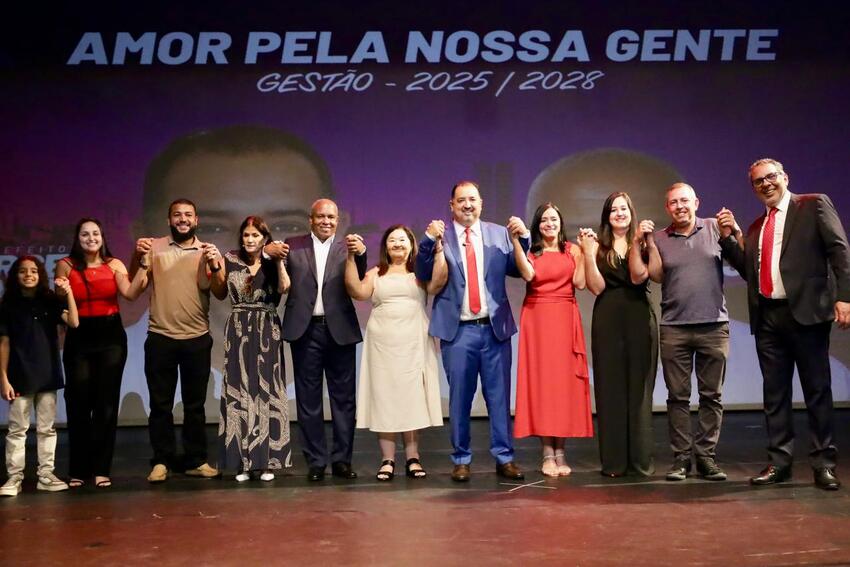 Marcelo Oliveira inicia novo mandato, em Mauá, com discurso de cuidado e realizações