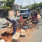 S.Caetano inicia retirada de canteiro central da Avenida Paraíso, no Bairro Olímpico