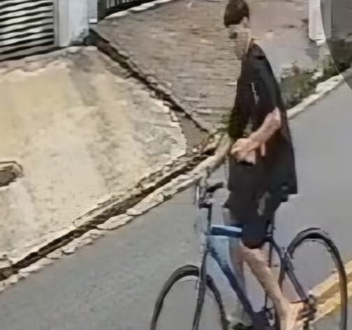 Ladrão usando bicicleta em São Bernardo rouba bolsa de mulher