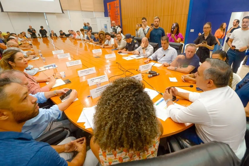 prefeito Marcelo Lima e carnavalescos