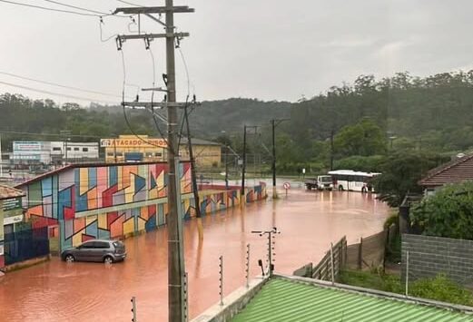ribeirão pires alagada