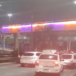 Viaduto Mamãe Clory recebe iluminação especial em São Bernardo