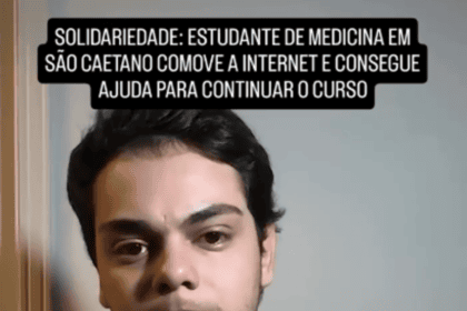 Solidariedade: estudante de medicina em são caetano comove a internet e consegue ajuda para continuar o curso