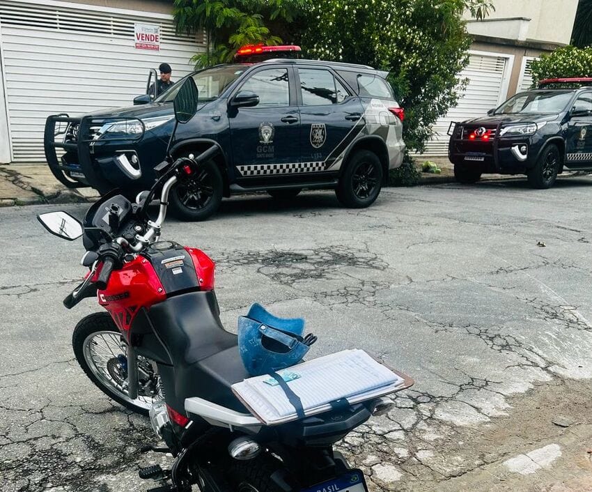 GCM de Santo André frustra tentativa de furto de motocicleta