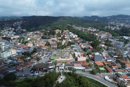 vista aérea de ribeirão pires