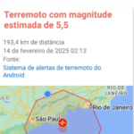 alerta google - terremoto