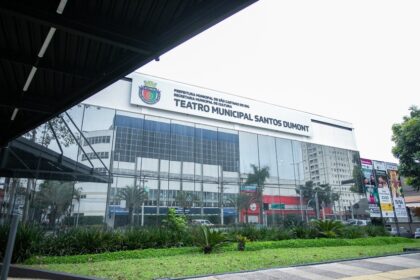 fachada do Teatro Municipal Santos Dumont