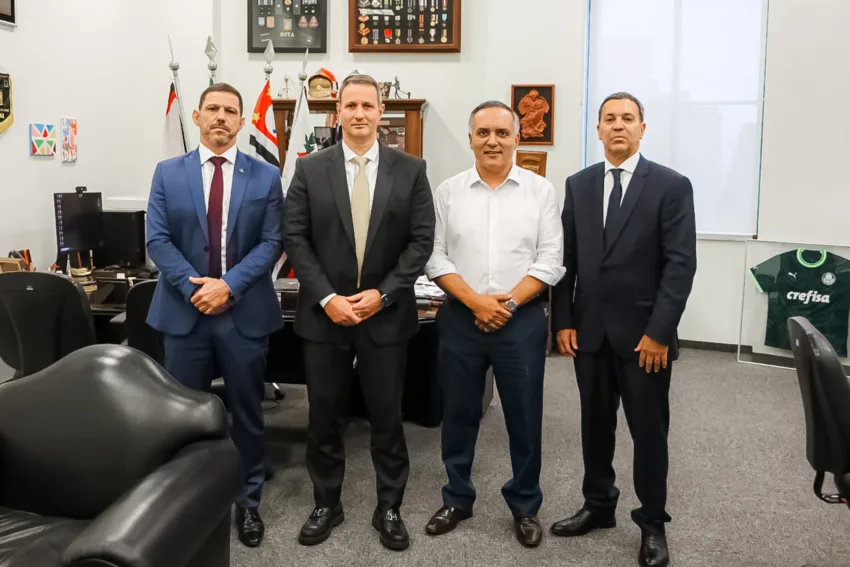 Implantação do Muralha Paulista avança em São Bernardo em agenda com secretário estadual de Segurança