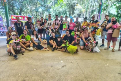 Blocão de carnaval de Santo André reúne 350 pets no Parque Celso Daniel