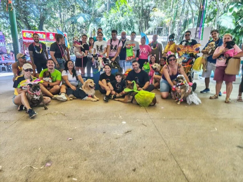 Blocão de carnaval de Santo André reúne 350 pets no Parque Celso Daniel