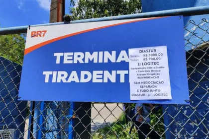 placa da greve