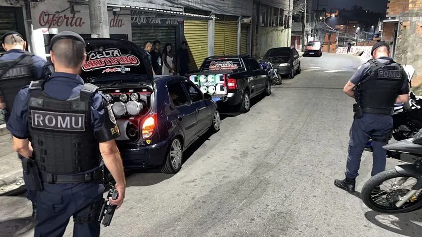 viaturas da GCM em operação em Santo André