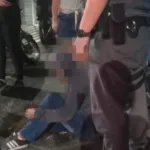 ladrão agredido e preso