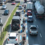 Faixa Azul é concluída na Av. Lions, em São Bernardo
