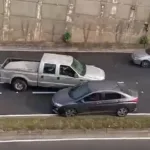 caminhonete na contramão na avenida Lions