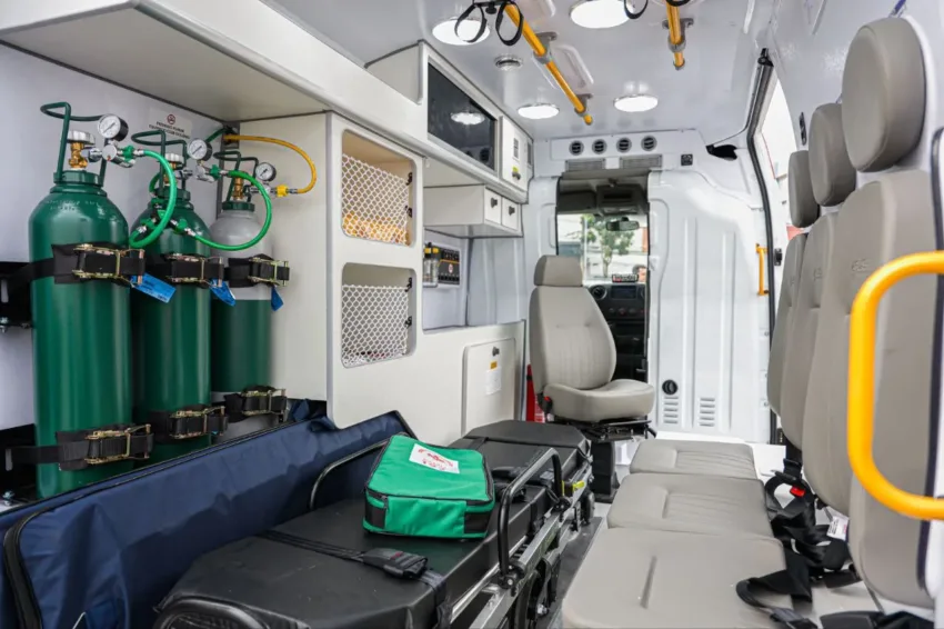 Em convênio com o Ministério da Saúde, a Prefeitura de São Caetano do Sul recebeu uma ambulância 0km para a renovação da frota do SAMU (Serviço de Atendimento Móvel de Urgência)