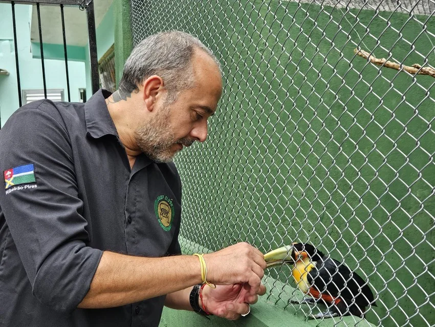 Prefeito Guto Volpi destacou a importância da causa animal para a EstânciaFOTO: Gabriel Mazzo/PMETRP