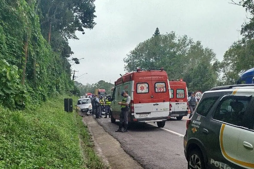 Homem é preso após acidente com óbito na Rodovia Caminho do Mar, em São Bernardo