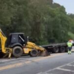 Acidente na rodovia Índio Tibiriçá provoca interdição total das pistas