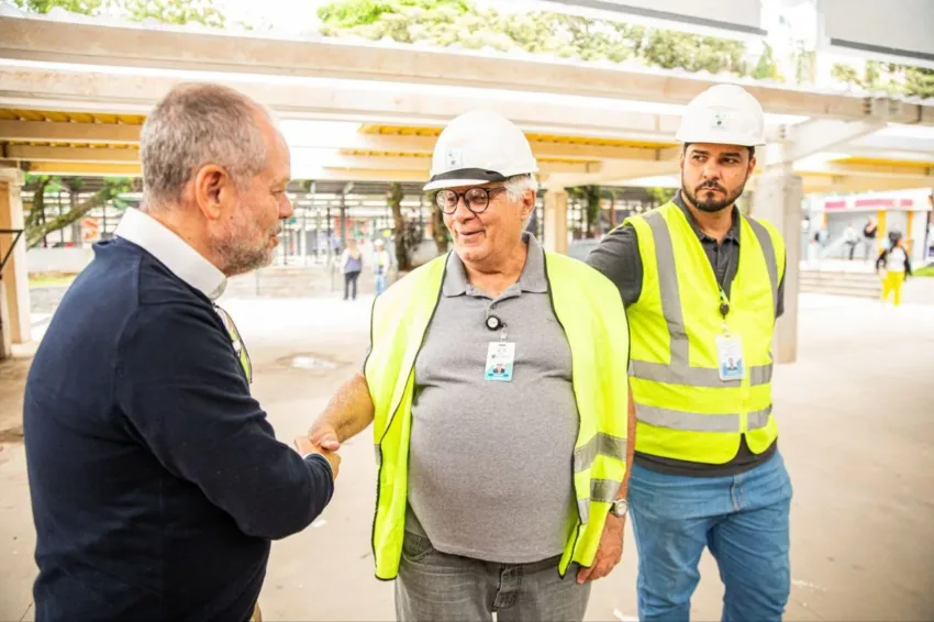 Obra de revitalização do Módulo 1 do Terminal Rodoviário de São Caetano chega a 80%
