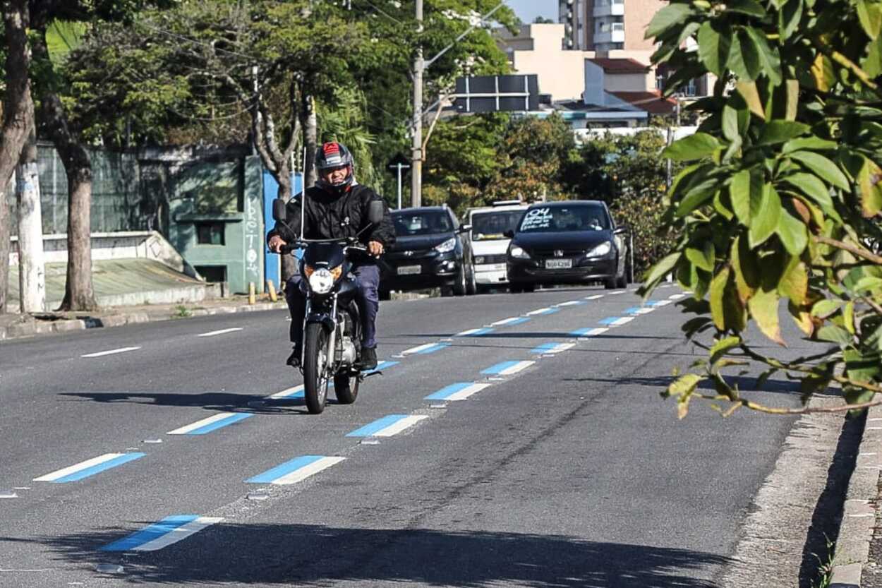 Santo André expande Faixa Azul para motociclistas