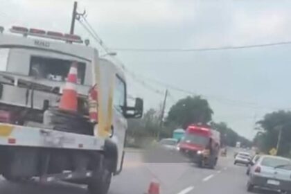 Idoso foi atropelado e morreu na Índio Tibiriçá, divisa dos bairros Ouro Fino e Palmeiras