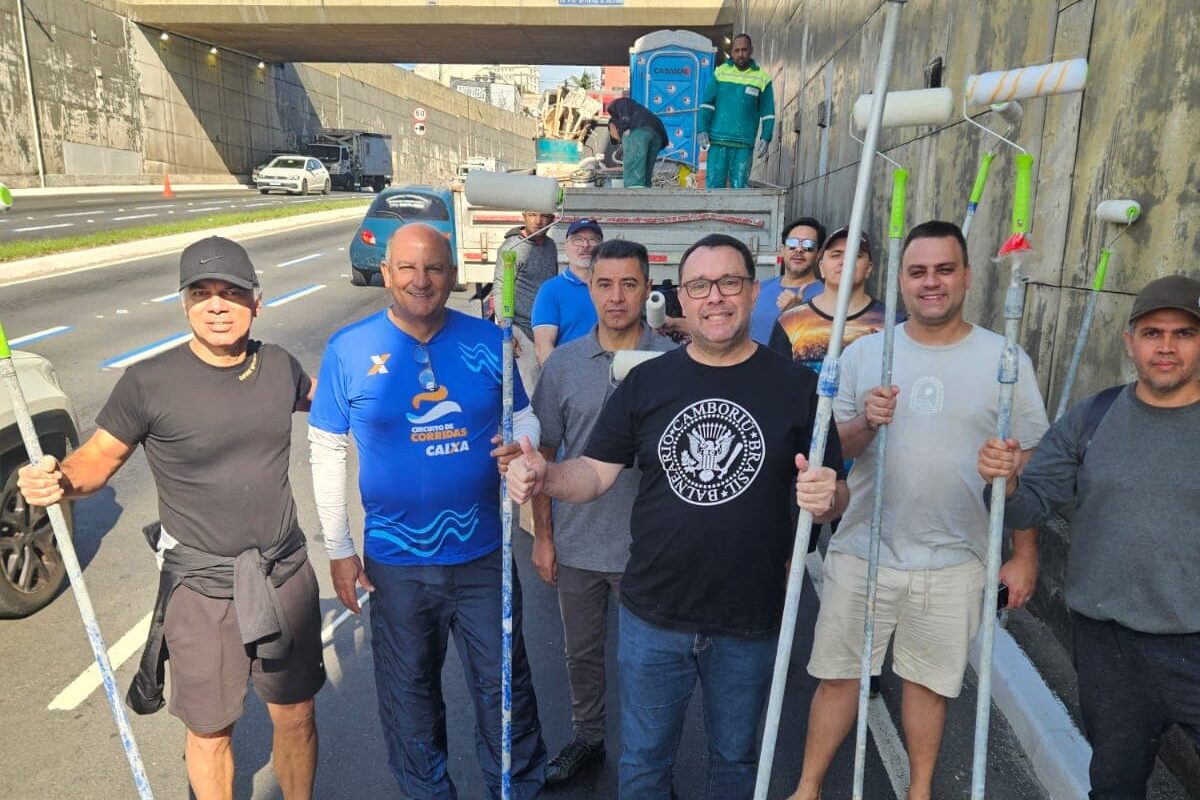 Servidores e secretários municipais realizam força-tarefa voluntária para revitalizar espaços públicos em São Bernardo