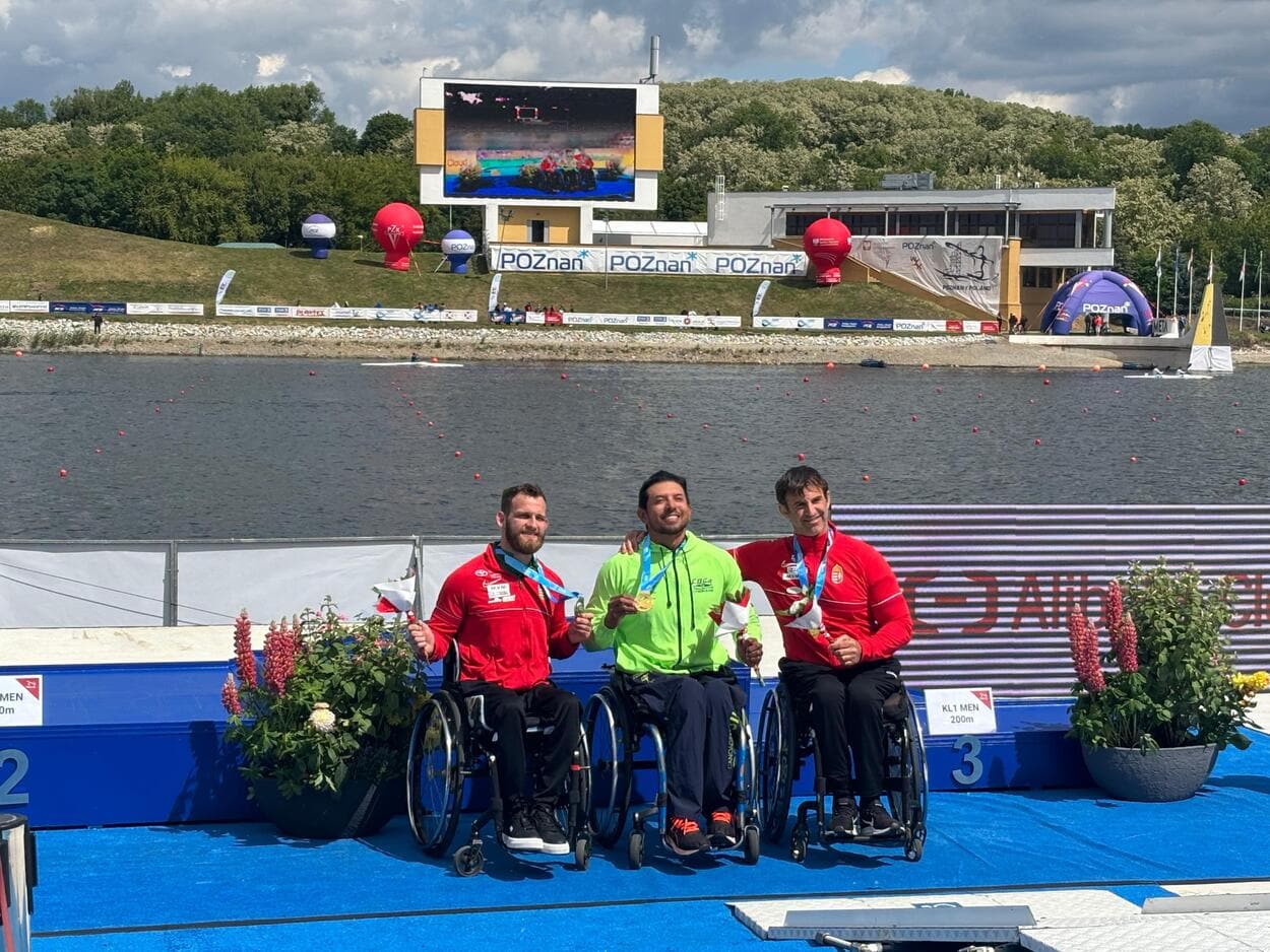 Atletas de São Bernardo conquistam ouro e prata na Copa do Mundo de Paracanoagem