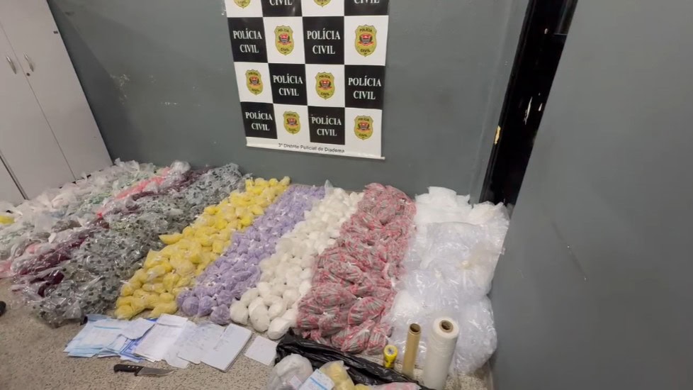 Mais de 56 mil porções de drogas são apreendidas em Diadema