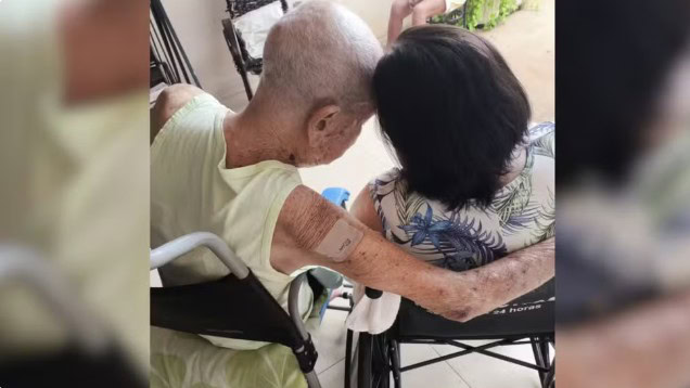 Odileta Pansani de Haro, de 92 anos, e Paschoal de Haro, de 94 anos morreram dois dias depois que comemoraram o aniversário de casamento