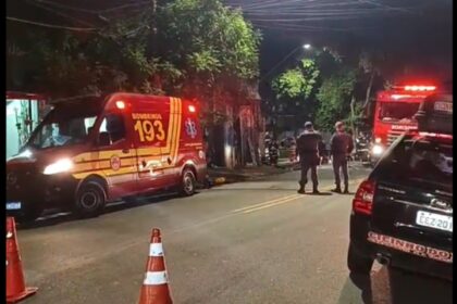 Sete viaturas dos Bombeiros são mobilizadas para controlar incêndio em Sto.André