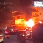 Em São Bernardo, veículo pega fogo na avenida Lions e gera trânsito