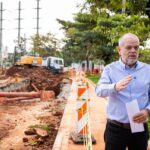 Prefeito Tite Campanella vistoria obras do Drenar São Caetano
