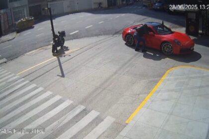 Motorista de Porsche reage a assalto e dispara contra criminosos em Santo André