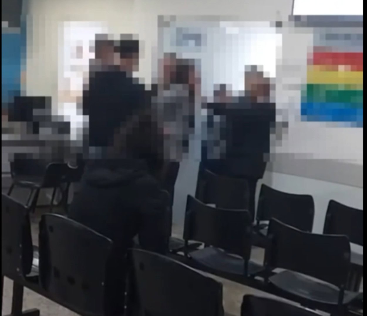 Recepção do hospital e a unidade laboratorial anexa, foi destruída obrigando o deslocamento dos atendimentos para o Hospital Zerbini 
