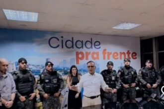 Prefeito de São Bernardo recebe policiais do Gabinete e diz que Rota está nas ruas. Foto: Reprodução/Vídeo