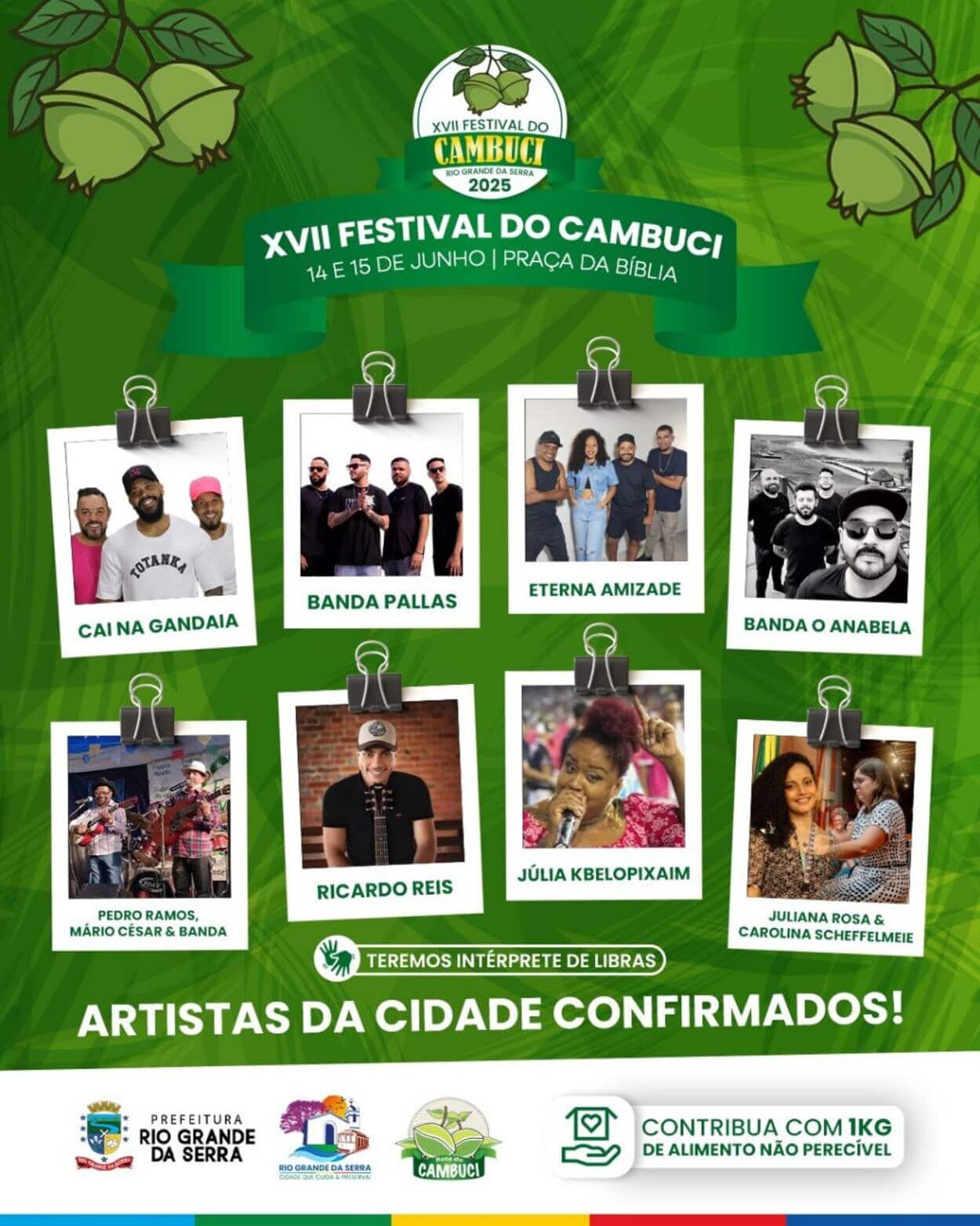 Rio Grande da Serra recebe o 17º Festival do Cambuci neste fim de semana