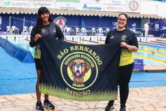 Nadadora de São Bernardo quebra recorde do campeonato petiz após 33 anos