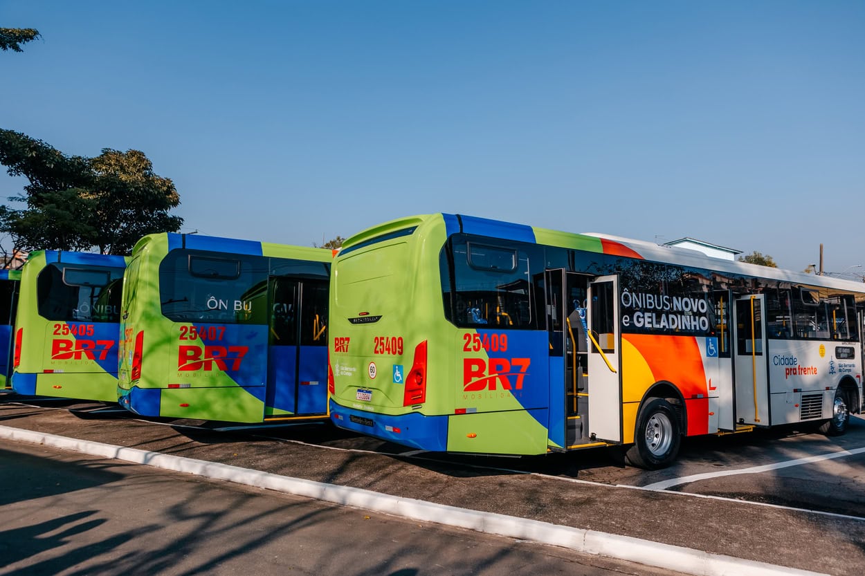 va entrega, São Bernardo chega à marca de 55 novos ônibus para a frota municipal
