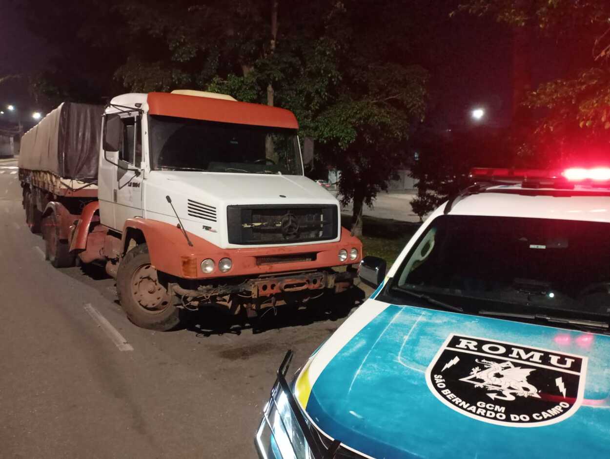 GCM de São Bernardo recupera caminhão roubado na baixada santista