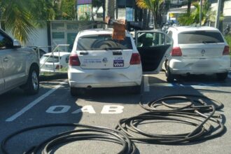 GCM de Sano André prende dupla por furto de 100 metros de cabos de telecomunicações
