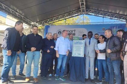 Tite Campanella inaugura Smart Sanca com câmeras que fazem reconhecimento facial
