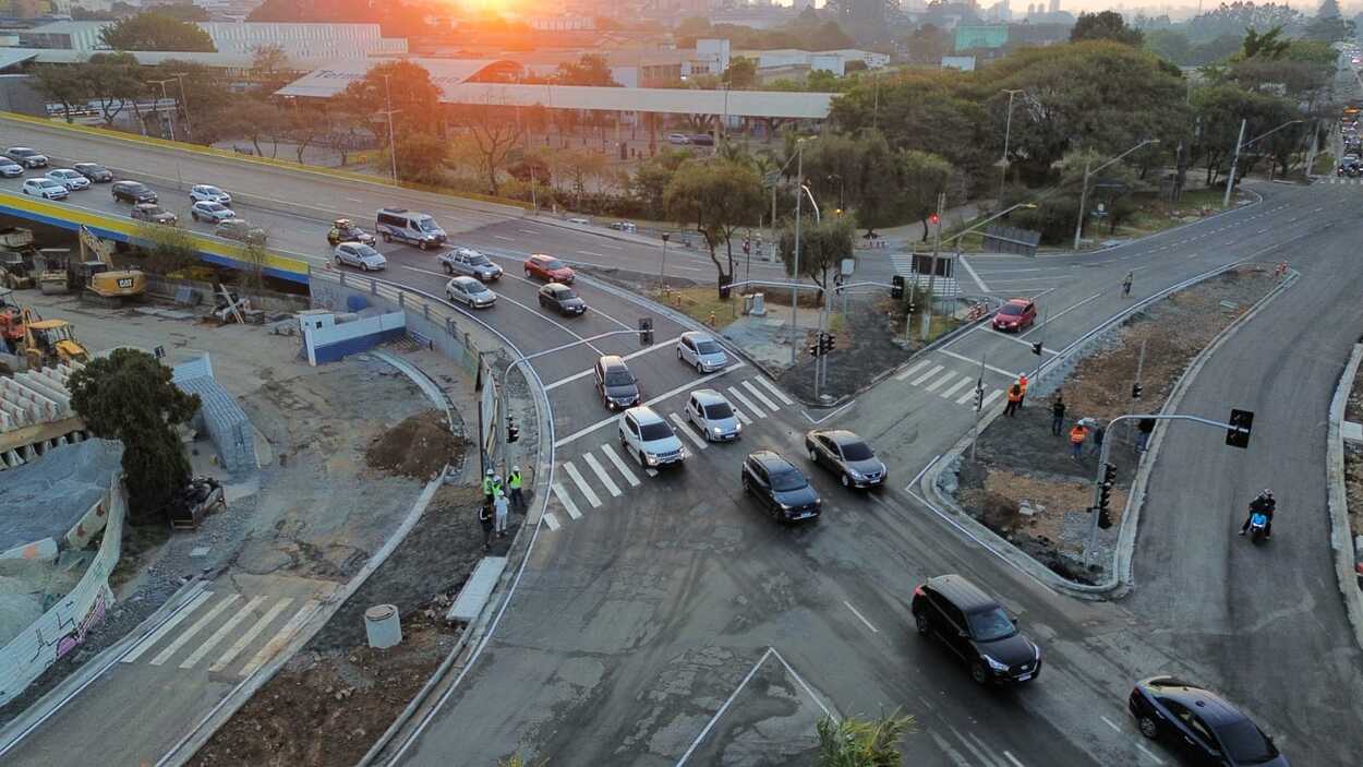 Santo André antecipa obras e libera tráfego de veículos no Viaduto Castelo Branco