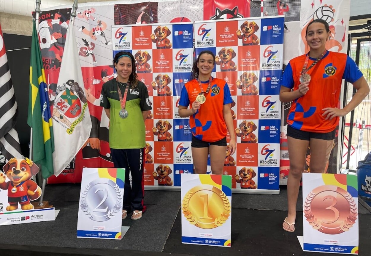 Natação de SBC chega a 49 medalhas, 19 de ouro, e termina como vice nos Jogos Regionais
